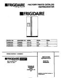 COVER Diagram and Parts List for FRS28ZGED0  Frigidaire Refrigerator