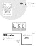COVER Diagram and Parts List for CGLES389FS1  Frigidaire Range