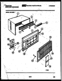 CABINET PARTS Diagram and Parts List for A07LH8E3  Frigidaire Air Conditioner