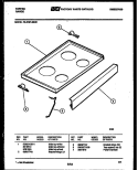 COOKTOP PARTS Diagram and Parts List for 73-3757-00-09  Tappan Range