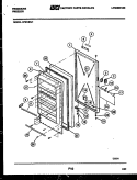 DOOR PARTS Diagram and Parts List for UFS19NL1  Frigidaire Freezer