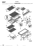 SHELVES / CONTROLS Diagram and Parts List for MRT21GNCW2  Frigidaire Refrigerator