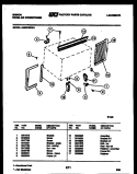 CABINET AND INSTALLATION PARTS Diagram and Parts List for AM09C5EWA  Gibson Air Conditioner