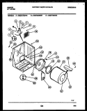 CABINET AND COMPONENT PARTS Diagram and Parts List for DG27A7WXFE  Gibson Dryer