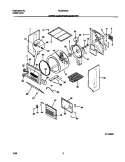 P17U0021 DRY CAB, DRM, HTR Diagram and Parts List for FLSG72GCS9  Frigidaire Washer Dryer Combo