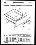 DRAWER PARTS Diagram and Parts List for CEB3M2WSTD  Gibson Range