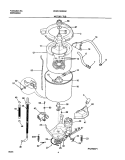 MOTOR / TUB Diagram and Parts List for GLWS1649AS2  Frigidaire Washer