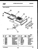 BROILER DRAWER PARTS Diagram and Parts List for 30-2542-00-01  Tappan Range