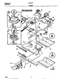 BURNER Diagram and Parts List for TGF357CCTD  Tappan Range