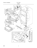 CABINET Diagram and Parts List for PLRH1779GS2  Frigidaire Refrigerator