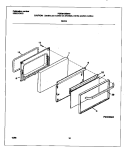 DOOR Diagram and Parts List for FGF351SGWB  Frigidaire Range