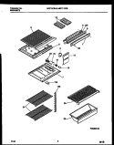 SHELVES AND SUPPORTS Diagram and Parts List for MRT11CRBD0  Uni Refrigerator