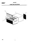 CABINET FRONT / WRAPPER Diagram and Parts List for WAH126H2T1  Frigidaire Air Conditioner