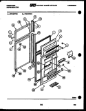 DOOR PARTS Diagram and Parts List for FPZ19TFL1  Frigidaire Refrigerator