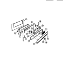 BACKGUARD Diagram and Parts List for CGC3S5DXE  Gibson Range