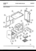 BODY PARTS Diagram and Parts List for RER406GD3  Kelvinator Range