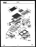 Part Location Diagram of 5303272553 Frigidaire FRAME-MEAT KPR SHLF