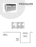 COVER Diagram and Parts List for LRA257ST20  Frigidaire Air Conditioner