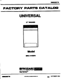 COVER Diagram and Parts List for MWL111RBW1  Frigidaire Washer