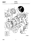 WSHR TUB, MOTOR Diagram and Parts List for FWTR865RHQ0  Frigidaire Washer