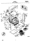 CAVITY / ELEMENTS Diagram and Parts List for FEB386WECG  Frigidaire Wall Oven