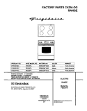 COVER Diagram and Parts List for FES367AQC  Frigidaire Range