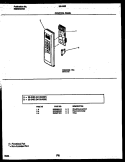 CONTROL PANEL Diagram and Parts List for 56-5462-10-02  Tappan Microwave