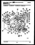 LOWER BODY PARTS Diagram and Parts List for 57-2707-10-02  Tappan Microwave Oven Combo