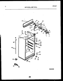 CABINET PARTS Diagram and Parts List for MRT15CHAA0  Frigidaire Refrigerator