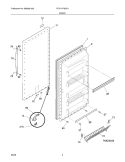 DOOR Diagram and Parts List for PLFH1779GS1  Frigidaire Freezer