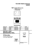 COVER Diagram and Parts List for FES367ABF  Frigidaire Range