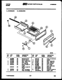BROILER DRAWER PARTS Diagram and Parts List for 30-2549-00-02  Tappan Range