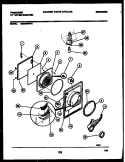 DOOR PARTS Diagram and Parts List for DE6900RW2  Frigidaire Dryer