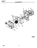 AIR HANDLING PARTS Diagram and Parts List for FAC083W7A1C  Frigidaire Air Conditioner