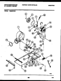 DRYER MOTOR, BLOWER AND BELT Diagram and Parts List for SM230PXD3  Frigidaire Washer