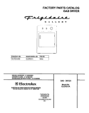 COVER Diagram and Parts List for GLGR331AS0  Frigidaire Dryer