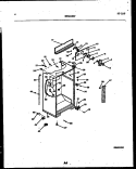 CABINET PARTS Diagram and Parts List for 95-2191-32-00  Tappan Refrigerator