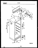 CABINET PARTS Diagram and Parts List for RT15F3WX4C  Gibson Refrigerator