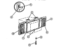 WINDOW MOUNTING PARTS Diagram and Parts List for A05LH5N1  Frigidaire Air Conditioner