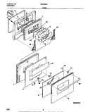 DOOR Diagram and Parts List for FEB798WCCC  Frigidaire Wall Oven