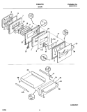 DOOR / DRAWER Diagram and Parts List for FGB557CEBI  Frigidaire Wall Oven