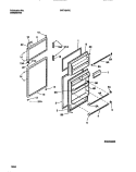 DOOR SECTION Diagram and Parts List for PRT134PCD3  Frigidaire Refrigerator
