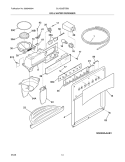 ICE & WATER DISPENSER Diagram and Parts List for GLHS36EFSB0  Frigidaire Refrigerator