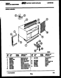 CABINET AND INSTALLATION PARTS Diagram and Parts List for AL05A4EYA  Gibson Air Conditioner