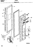 Part Location Diagram of 5303918162 Frigidaire PANEL-EXT Freezer  DOOR