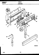 BACKGUARD Diagram and Parts List for FEF367CASA  Frigidaire Range