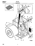CABINET / DRUM Diagram and Parts List for FSG747GES1  Frigidaire Dryer