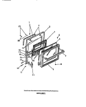 OVEN DOOR, PANELS Diagram and Parts List for REGS36BCW2  Frigidaire Wall Oven