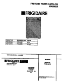 COVER Diagram and Parts List for FWS445RBT4  Frigidaire Washer