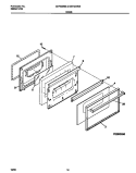 DOOR Diagram and Parts List for GEF322WBDD  Gibson Range